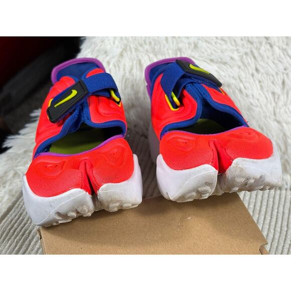 Nike Aqua Rift Shoes Womens Size 7.5 Pink Blue Neon Split Toe Strap Sneaker - Picture 5 of 8
